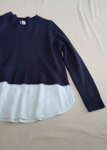 Lacivert Triko Kadın Kazak - Görsel 2