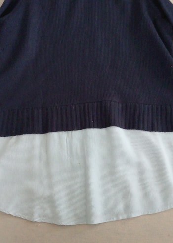 Lacivert Triko Kadın Kazak - Görsel 7