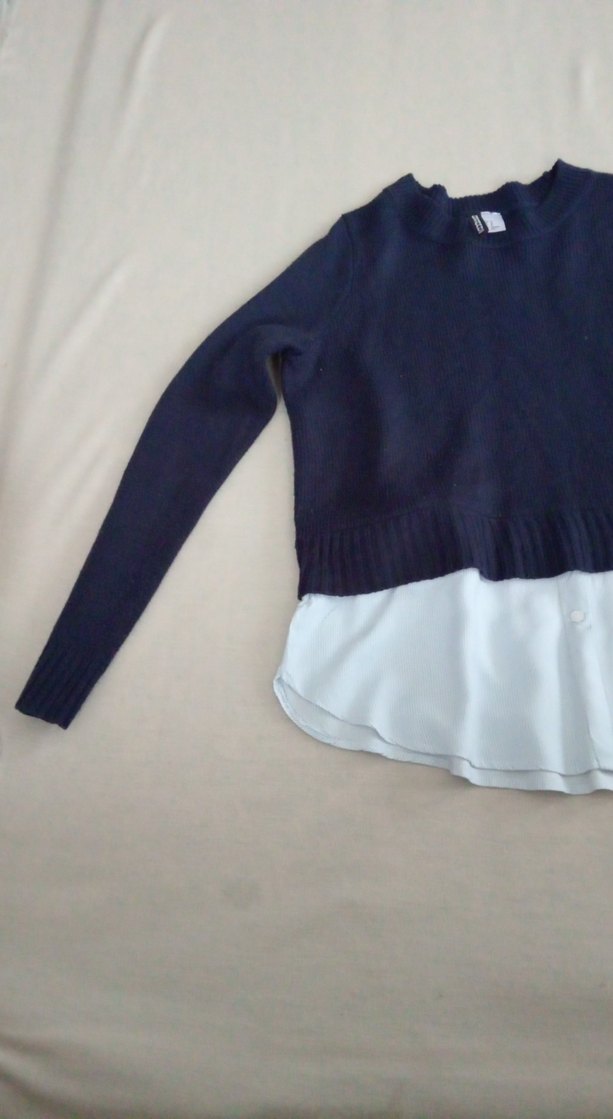 Lacivert Triko Kadın Kazak - Görsel 3