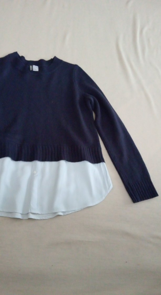 Lacivert Triko Kadın Kazak - Görsel 2