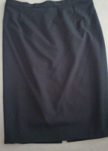 Koyu gri yazlık Etek - Görsel 2