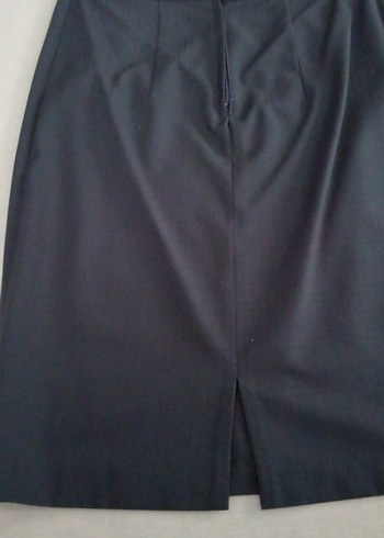 Koyu gri yazlık Etek - Görsel 5