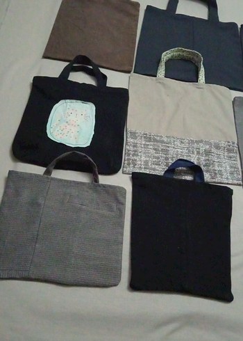 kumaş çanta 8 adet - Görsel 4