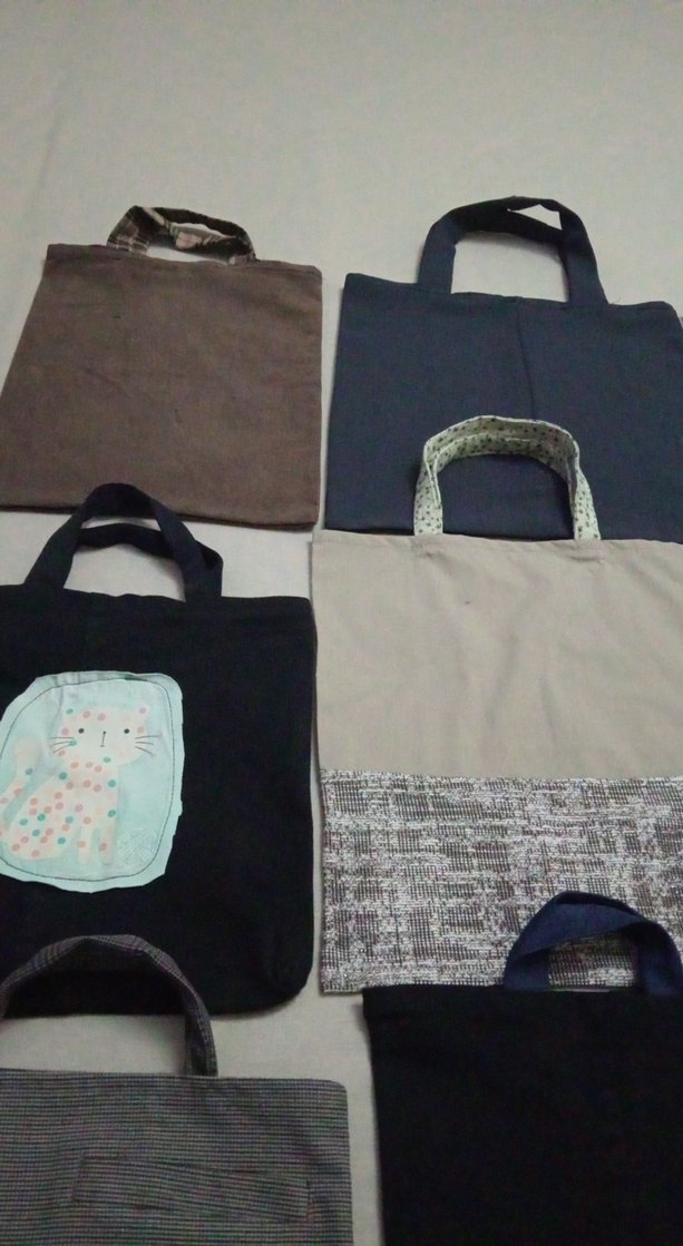 kumaş çanta 8 adet - Görsel 2