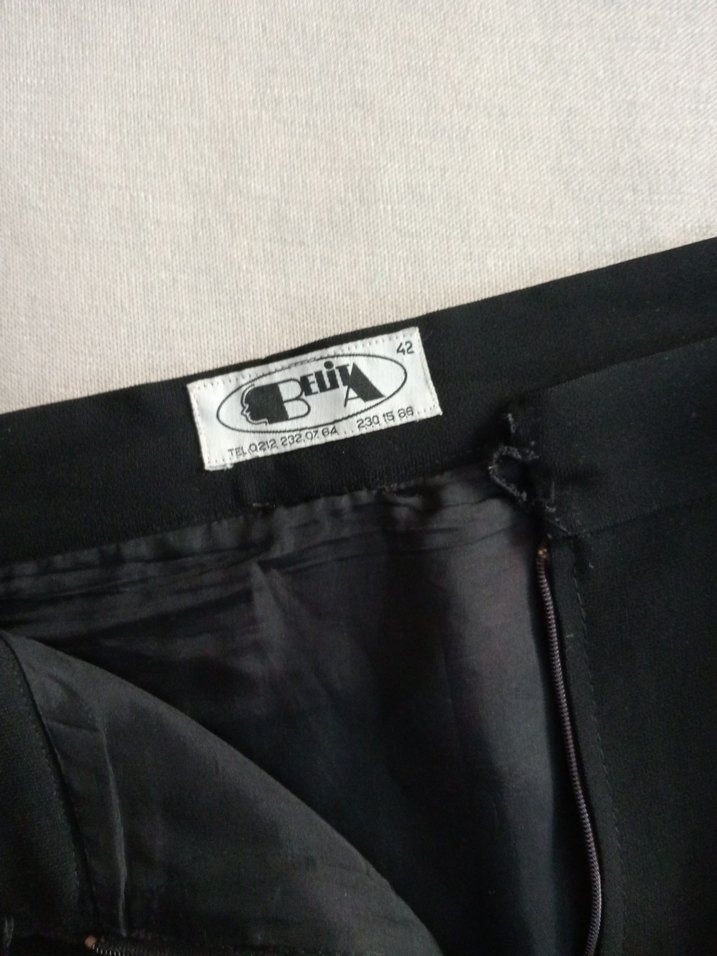 Siyah Midi Kalem Etek - Görsel 5