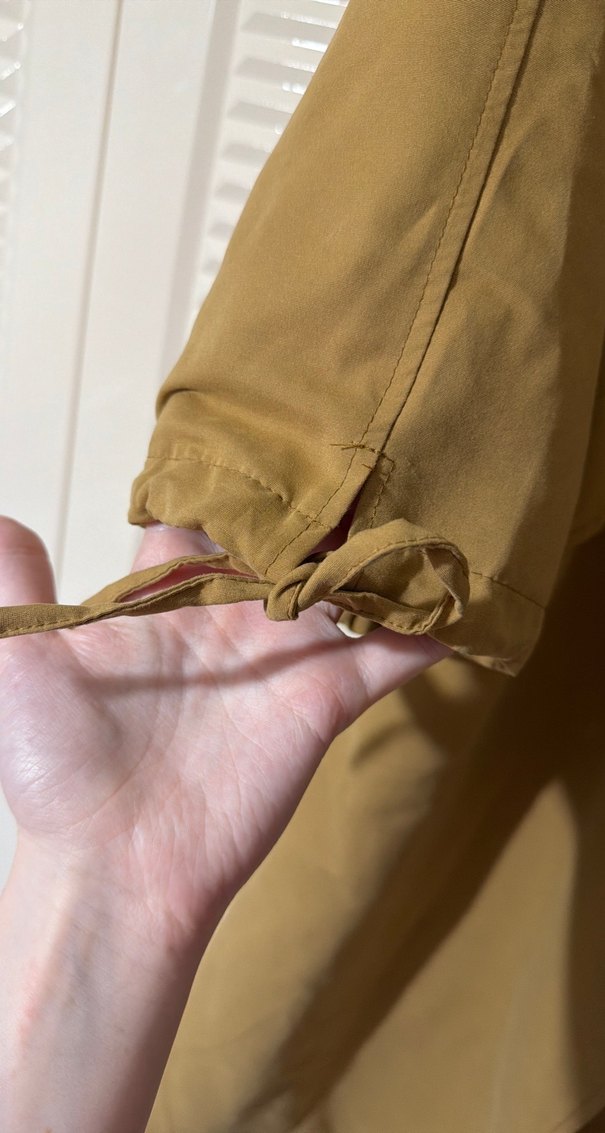 Bej Oversize Trençkot - Görsel 3