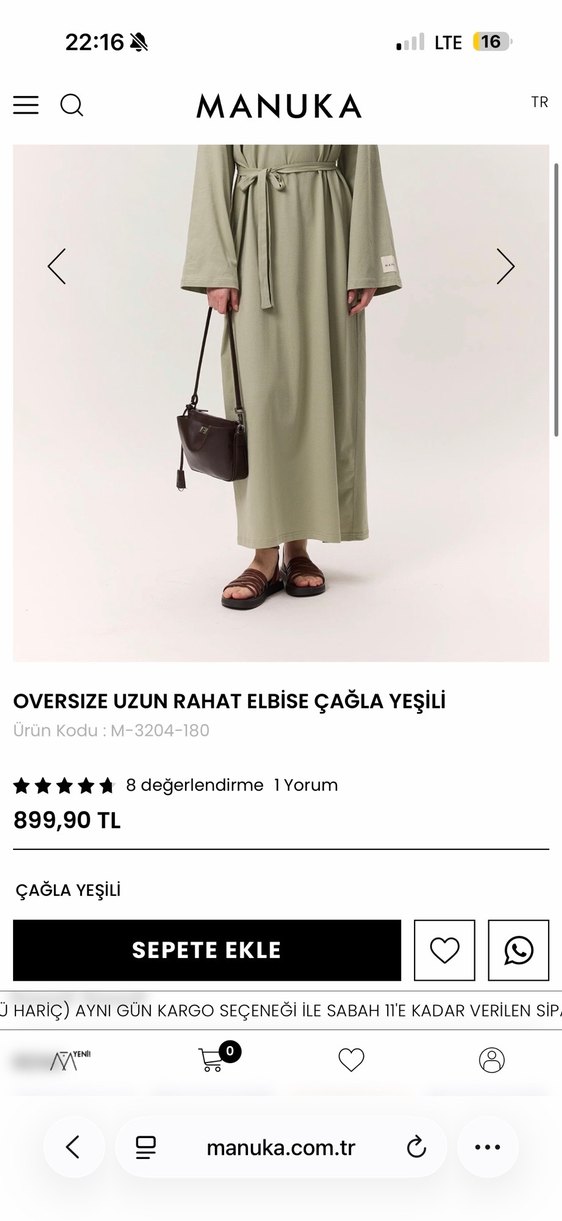 Manuka oversize rahat elbise - Görsel 2