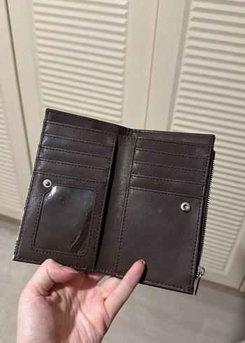 Stradivarius Yılan Desenli Kadın Deri Portföy Cüzdan - Görsel 3