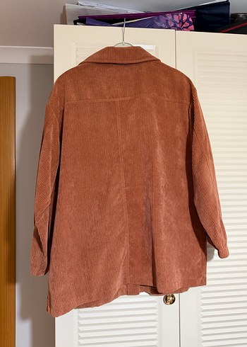 Düğmeli Kadın Kahverengi Süet Gömlek - Görsel 2