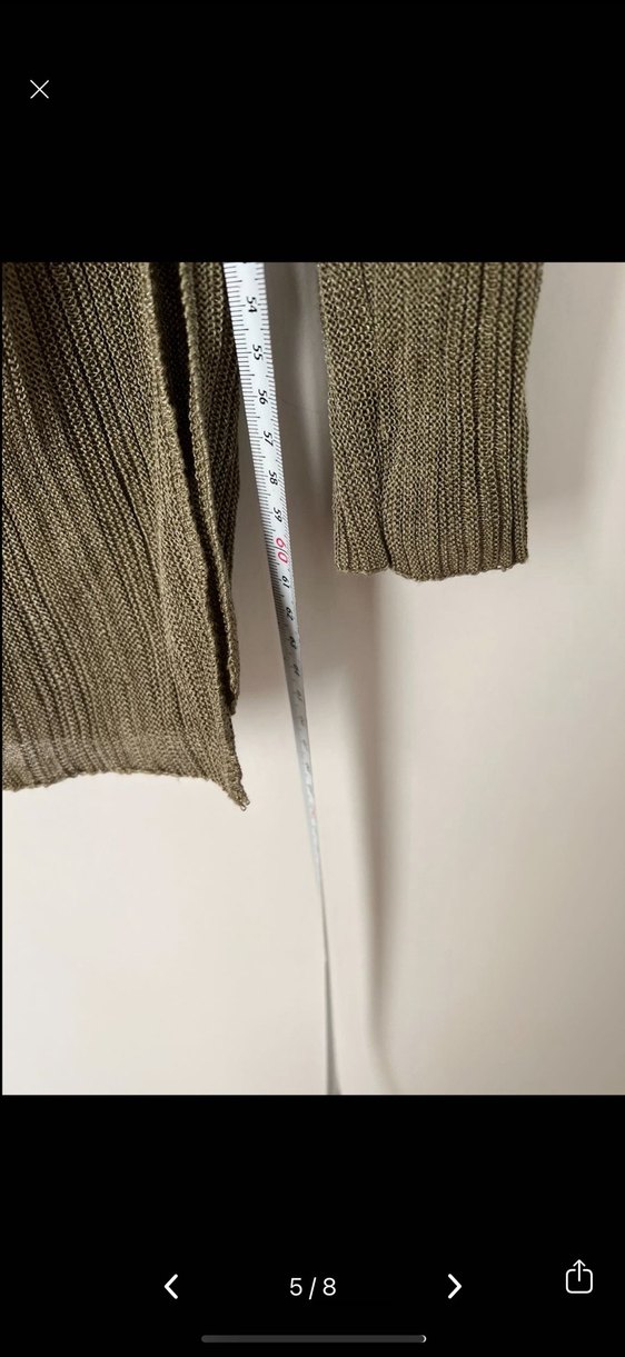 Düğmeli V Yaka Kadın Hırka - Görsel 4