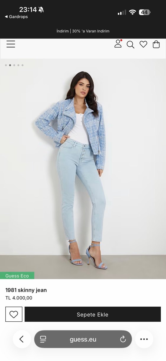 Guess Kadın Kot Pantolon - Görsel 2