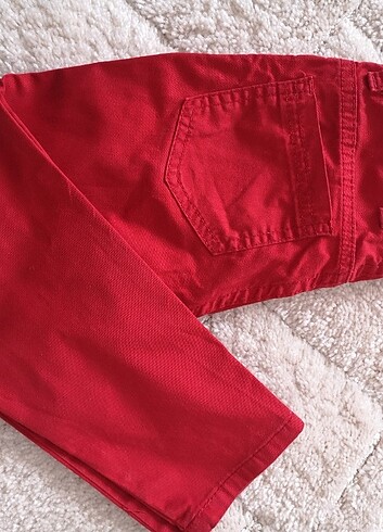 4 Yaş Beden kırmızı Renk 4 yaş kırmizi pantolon 