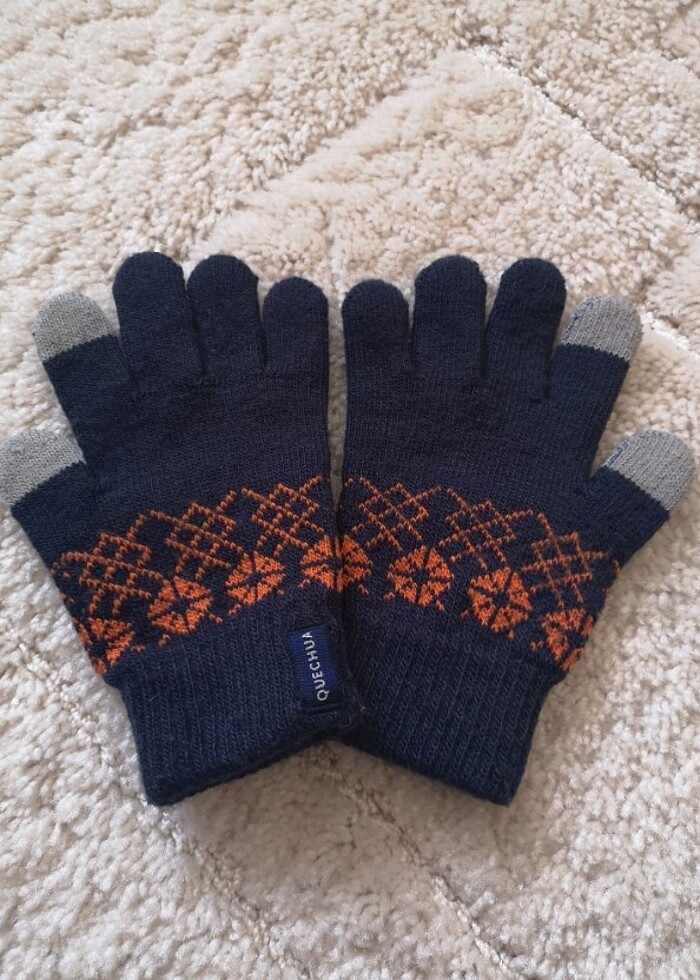 Quechua çocuk eldiveni örgü 3 4 yas - Görsel 3