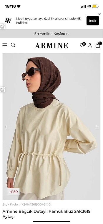 38 Beden Armine tunik