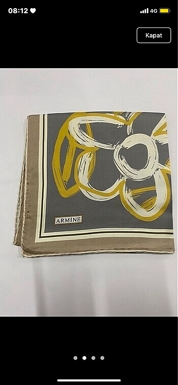 Armine twill ipek eşarp