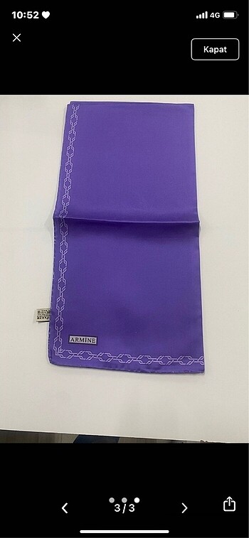  Beden Armine twill ipek eşarp