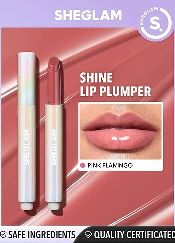 She Sheglam Pout-Perfect Shine Lip Plumper - Pink Flamingo
