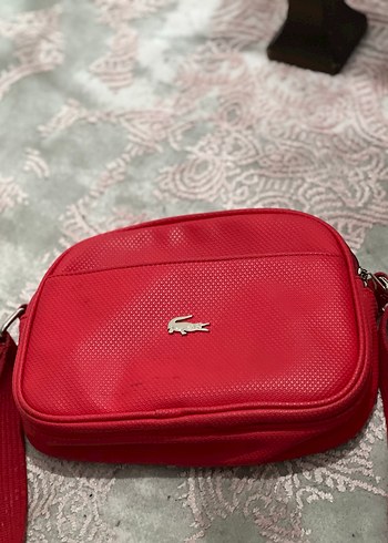 Kırmızı Deri Kadın Çapraz Çanta - Görsel 5