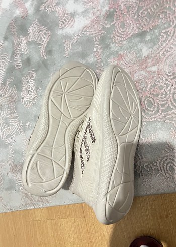 Bej Bağcıklı Spor Stiletto Topuklu Kadın Sneaker - Görsel 4