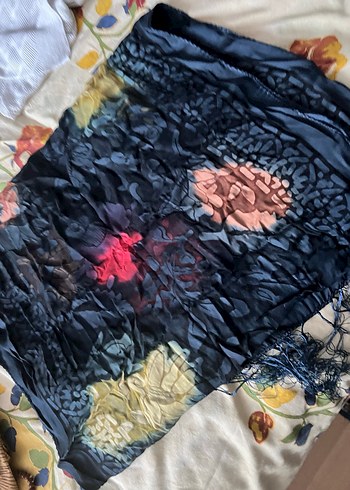 Çok Renkli Bohem Kadın Fular 3adet esarp şal - Görsel 2