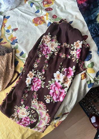 Çok Renkli Bohem Kadın Fular 3adet esarp şal - Görsel 7