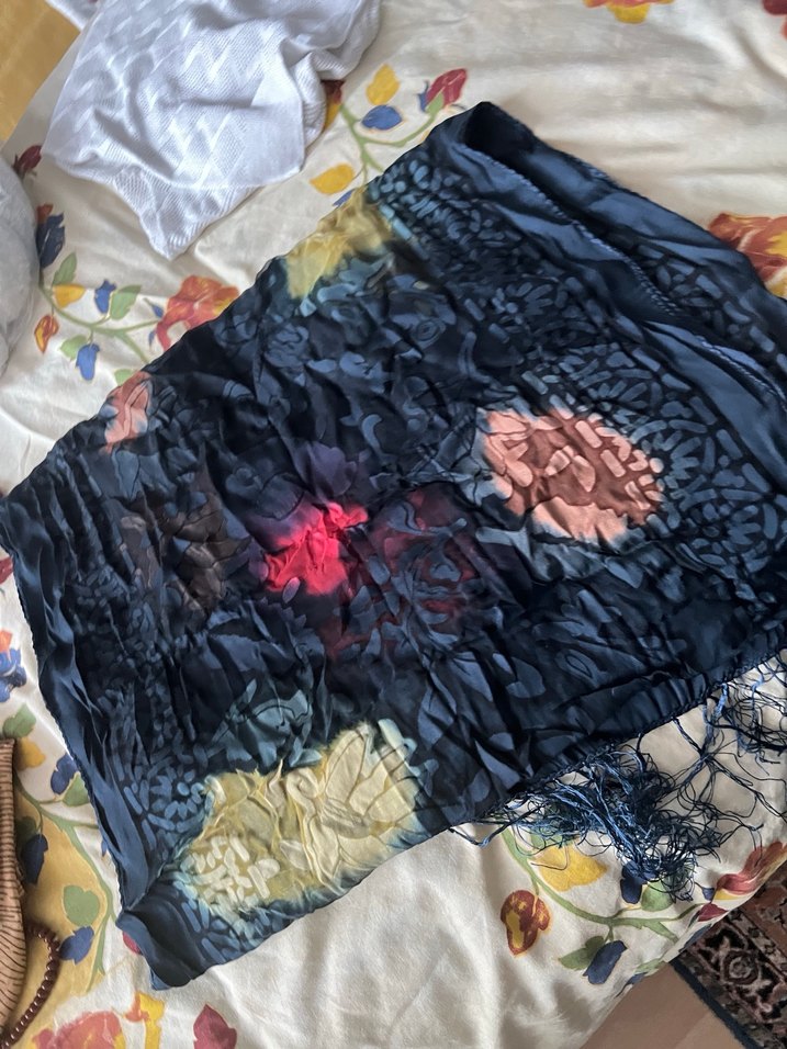 Çok Renkli Bohem Kadın Fular 3adet esarp şal - Görsel 3