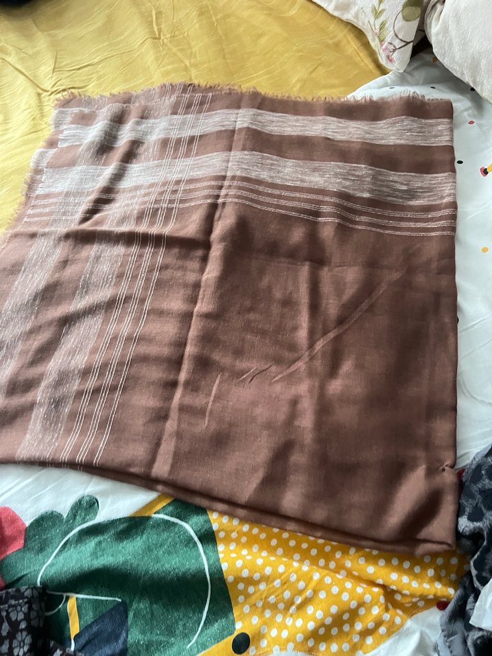 Kahverengi Kadın Bohem Şal 2 adet - Görsel 4