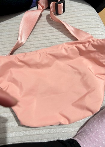 Pembe Kadın Fermuarlı Çapraz Çanta - Görsel 3