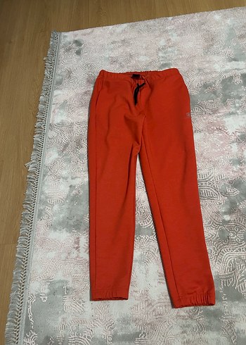 Kırmızı Rahat Kesim Kadın Eşofman Altı - Görsel 3