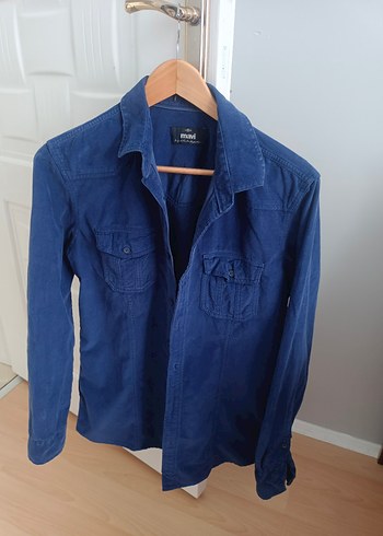 Mavi Jeans Lacivert Fitilli Kadife Mavi Marka Erkek Gömlek