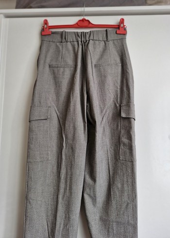 Mango Kadın Gri Regular Fit Kumaş Pantolon - Görsel 6