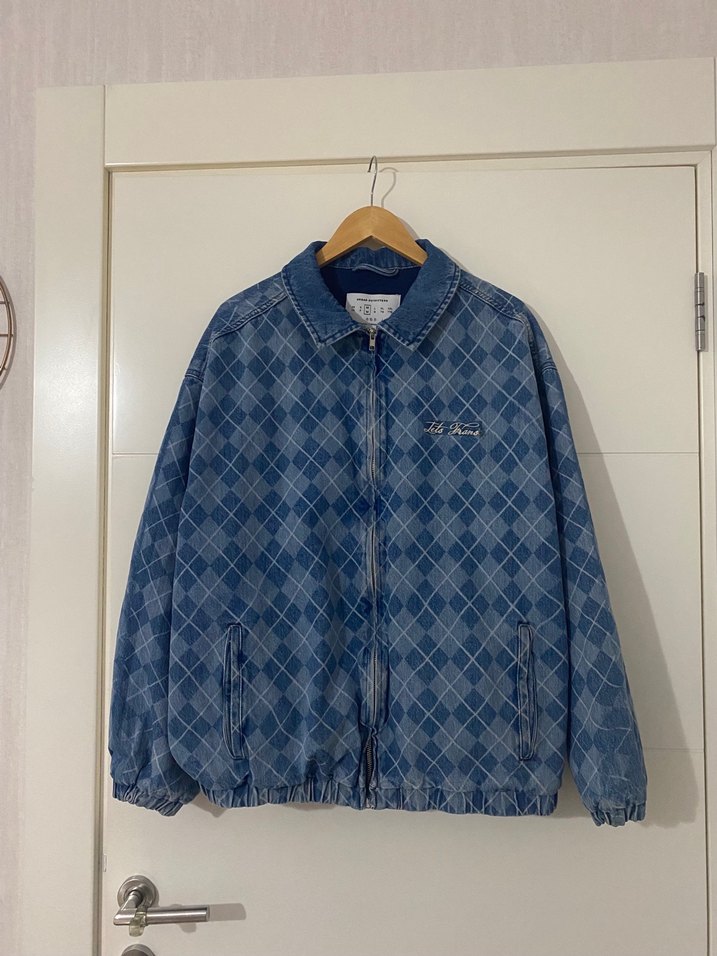 Vintage Ekose Desenli Denim Ceket Kot Ceket - Görsel 2