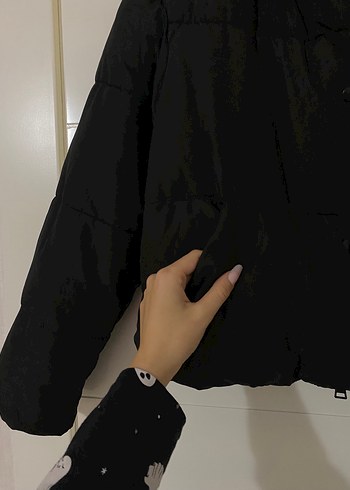 Zara Siyah Şişme Mont - Görsel 3