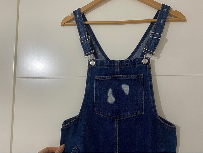 Pull bear cepli kot salopet - Görsel 5