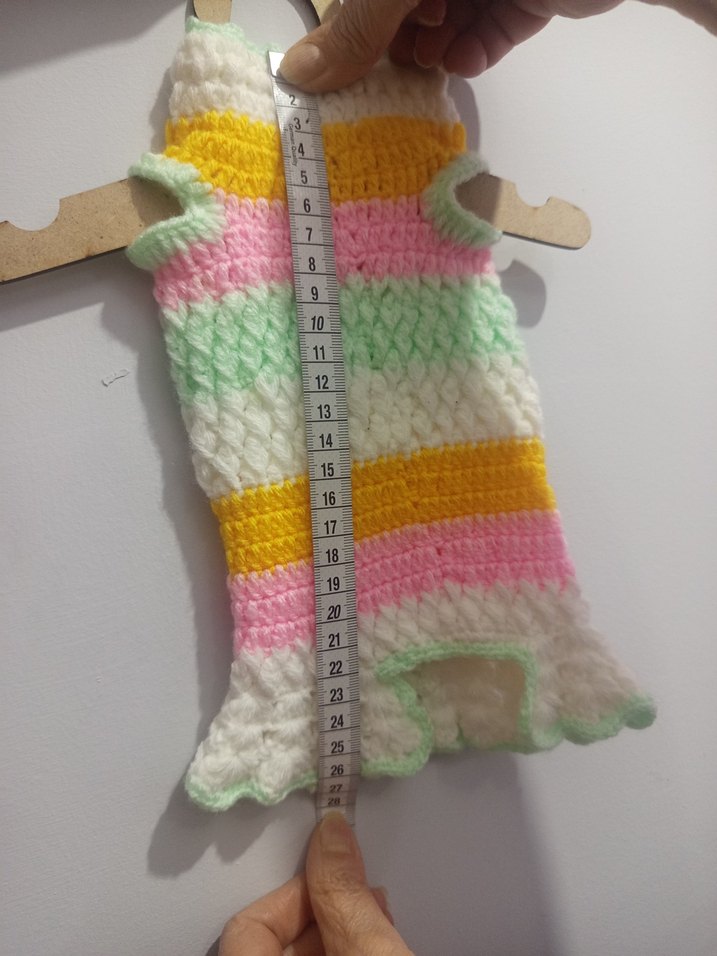 Bohem Tarzı Renkli Örgü Köpek Kıyafeti - Görsel 4