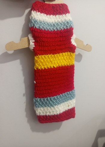 Renkli Örgü Köpek Kıyafeti - Görsel 2