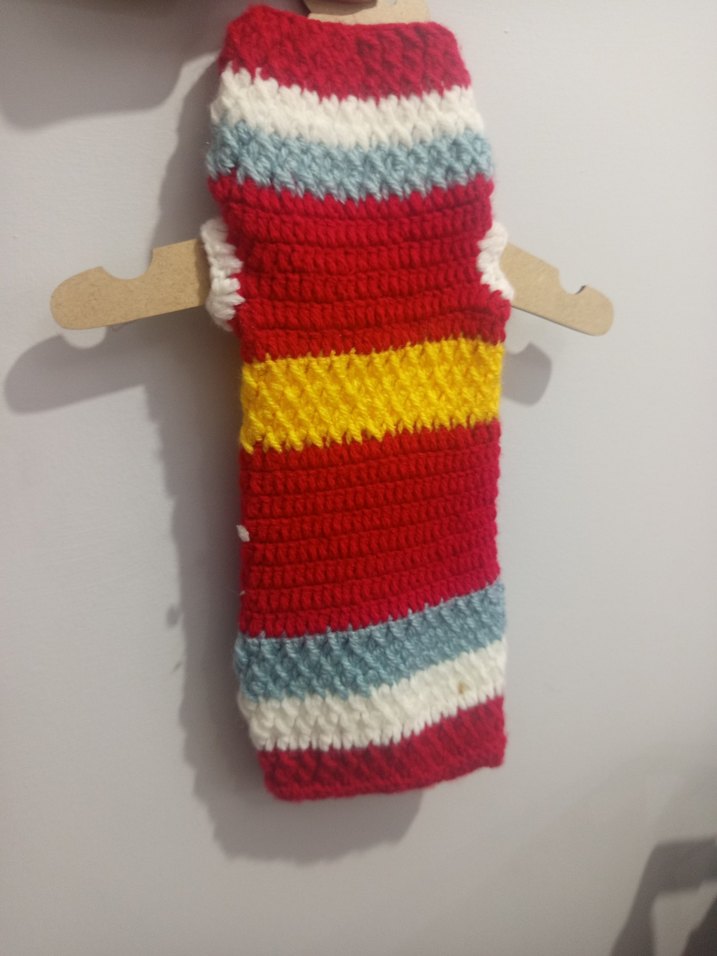 Renkli Örgü Köpek Kıyafeti - Görsel 2