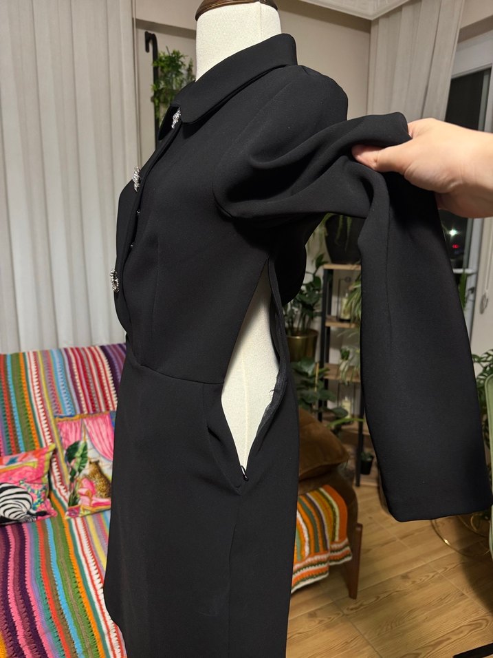 İPEKYOL gömlek stil ofis elbisesi - Görsel 5