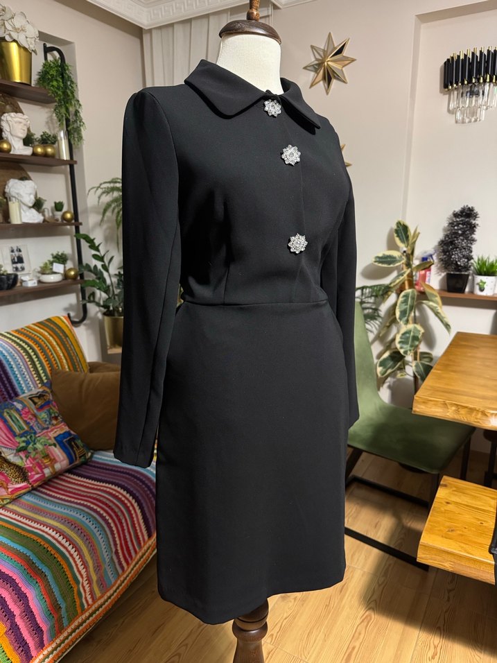 İPEKYOL gömlek stil ofis elbisesi - Görsel 2