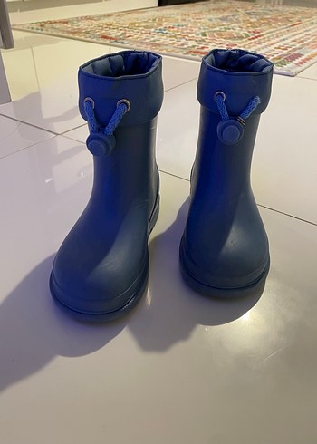 27 Beden mavi Renk Mavi Erkek Çocuk Lastik Bot