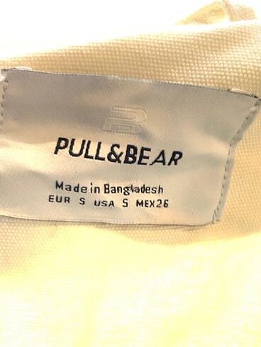 s Beden çeşitli Renk Pull and Bear Kot Ceket %70 İndirimli.