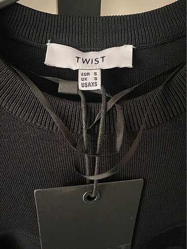 s Beden siyah Renk Twist Tshirt