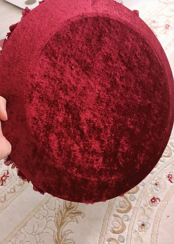 Beden Renk bordo Çiçekli Düğün Tepsisi Seti