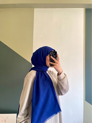 Saks mavi Gucci Şal
