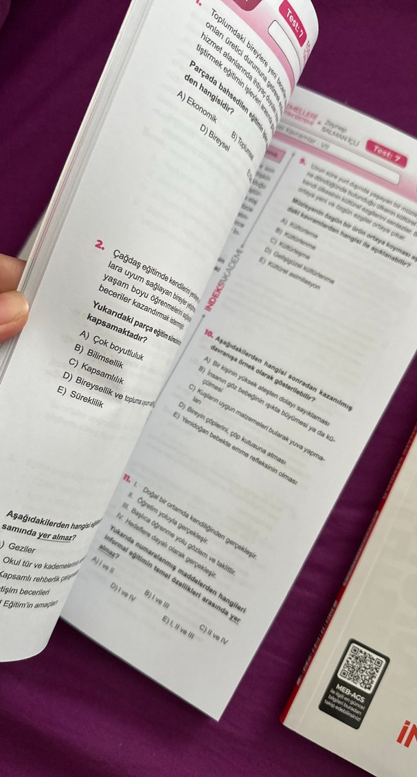 MEB-AGS Algoritması Soru Bankası Zeynep salman içli - Görsel 4