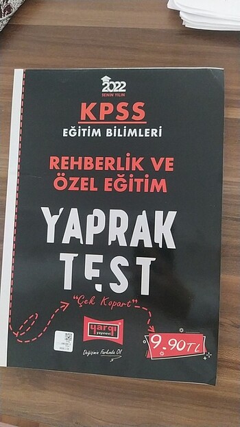 Yargı KPSS 2023 rehberlik ve özel eğitim yaprak test 