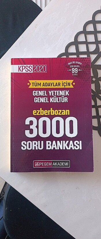 Genel yetenek genel kültür ezberbozan 3000 soru bankası KPSS pe