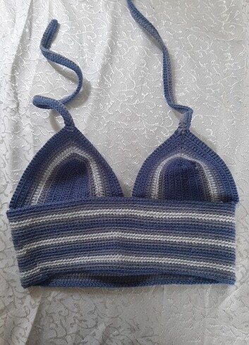 Diğer El Örmesi Bralet Crop Top