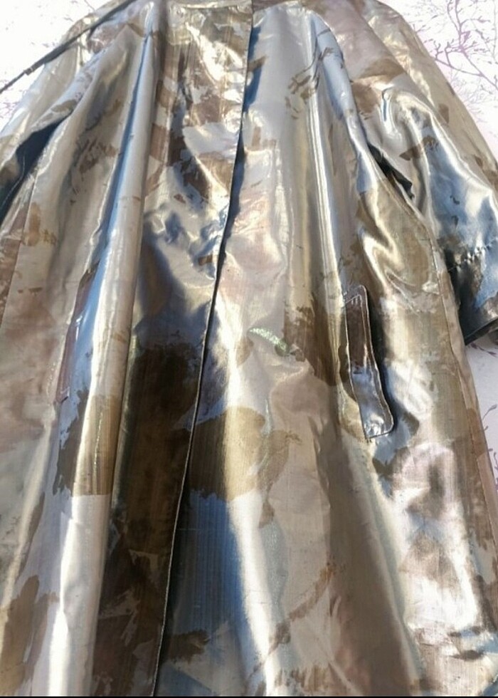 Network ipek trençkot - Görsel 5