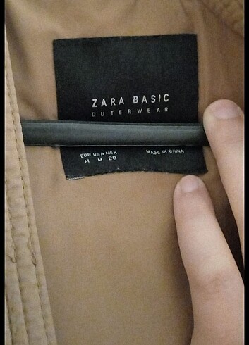 m Beden Zara kuş tüğü mont 